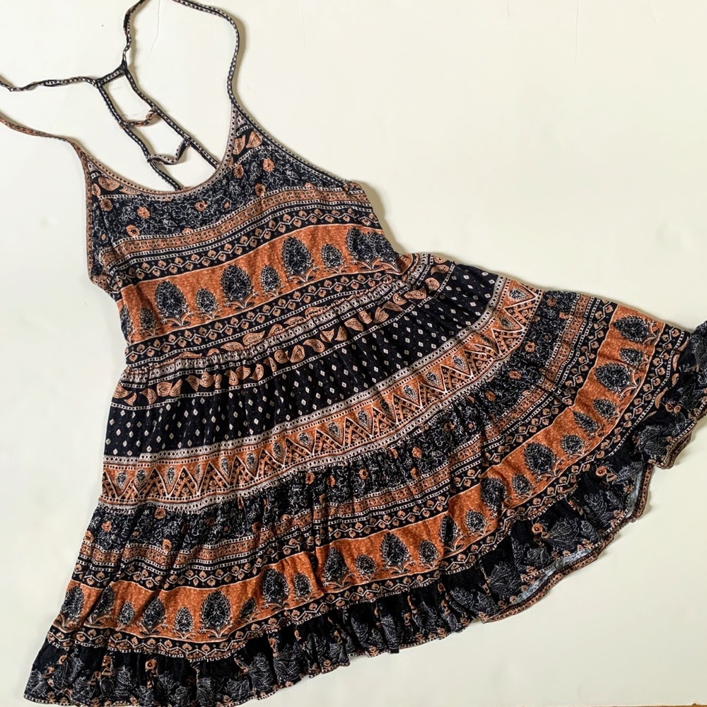 Forever 21 Boho Tribal Print Sundress Minidress S
